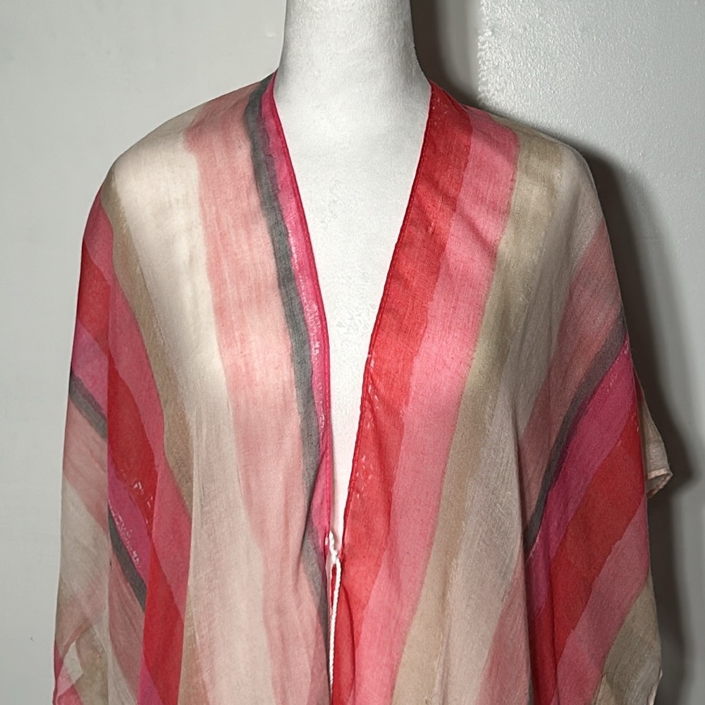 Sunset beach cover-up with front tie.